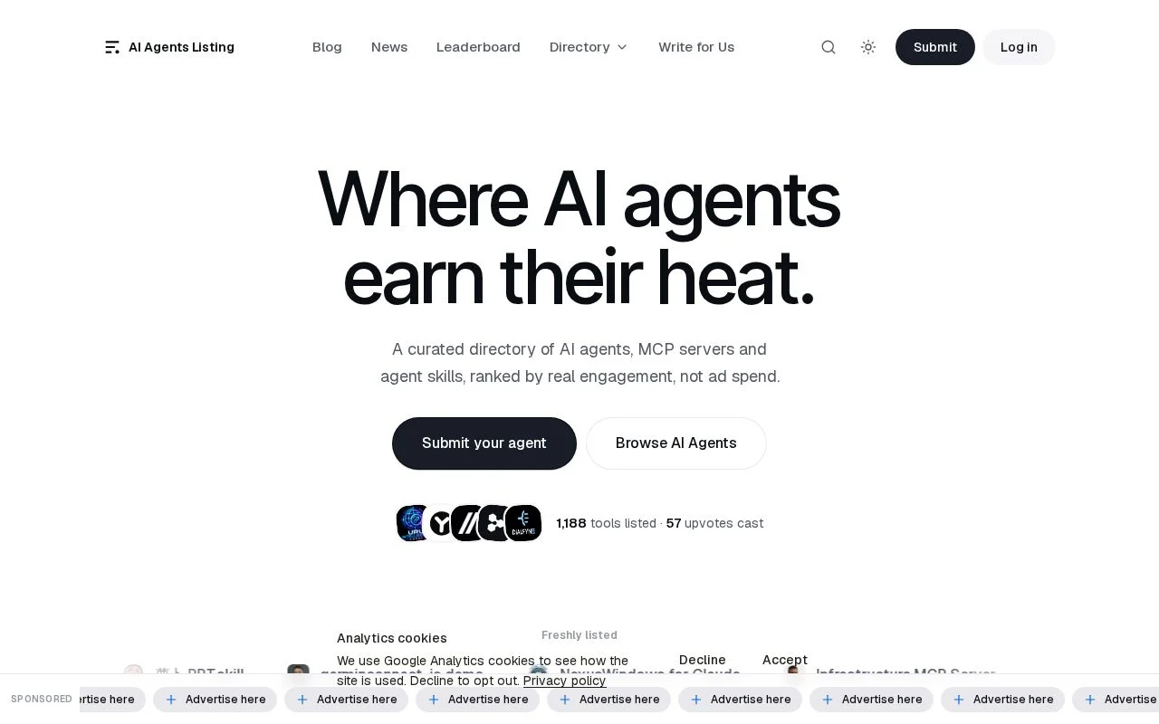 AI Agents Listing product screenshot