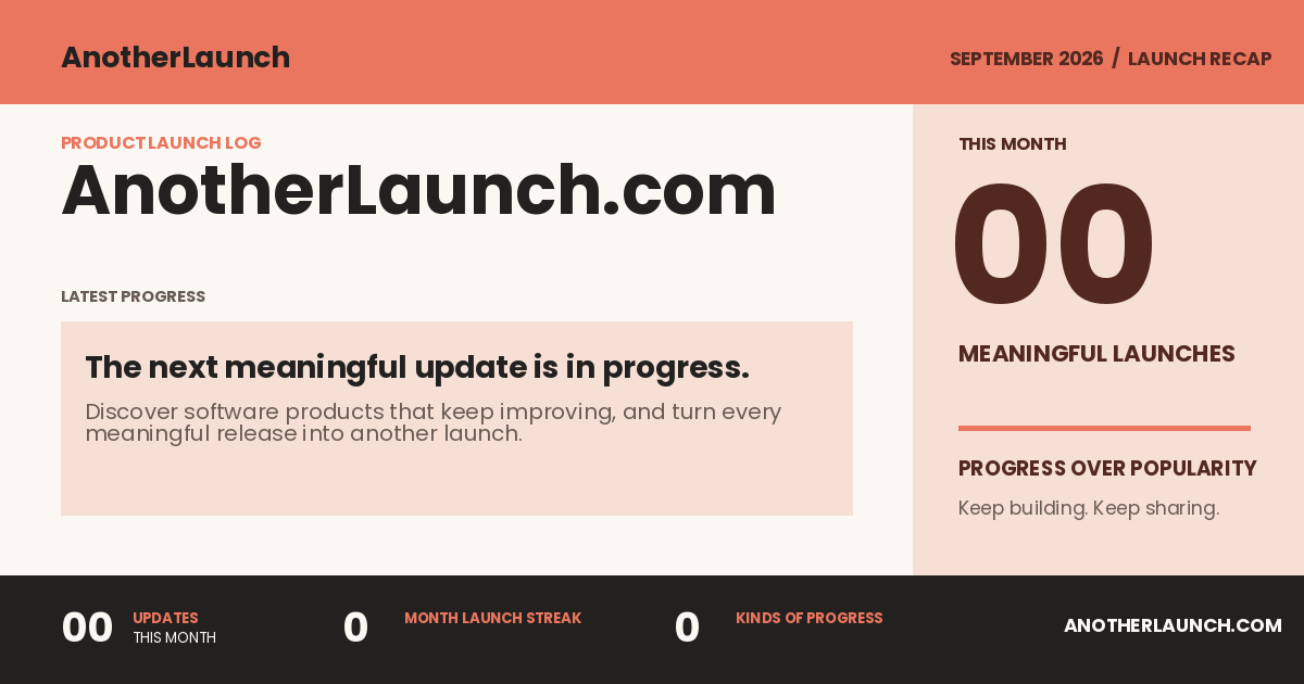 AnotherLaunch.com is preparing its next launch. share artwork