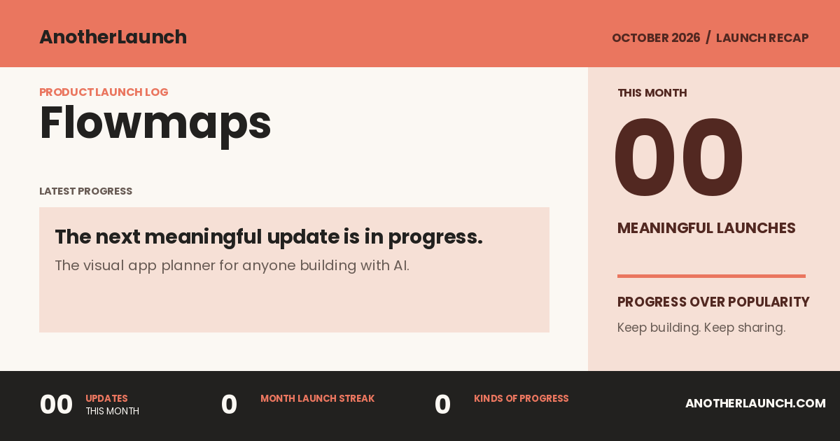 Flowmaps is preparing its next launch. share artwork