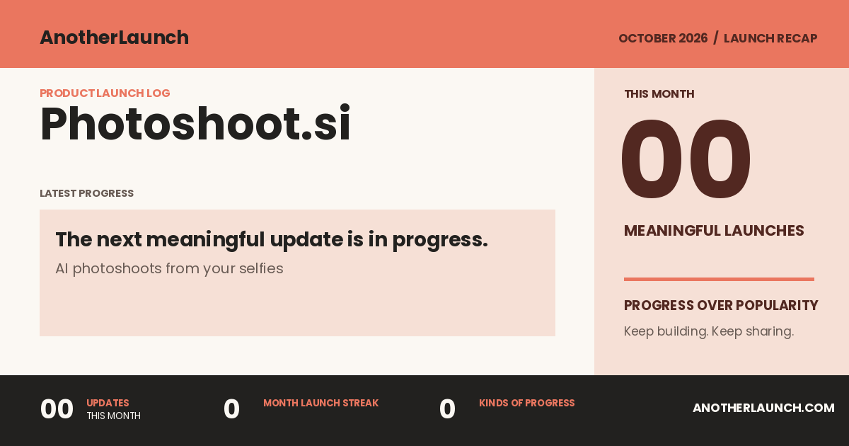 Photoshoot.si is preparing its next launch. share artwork