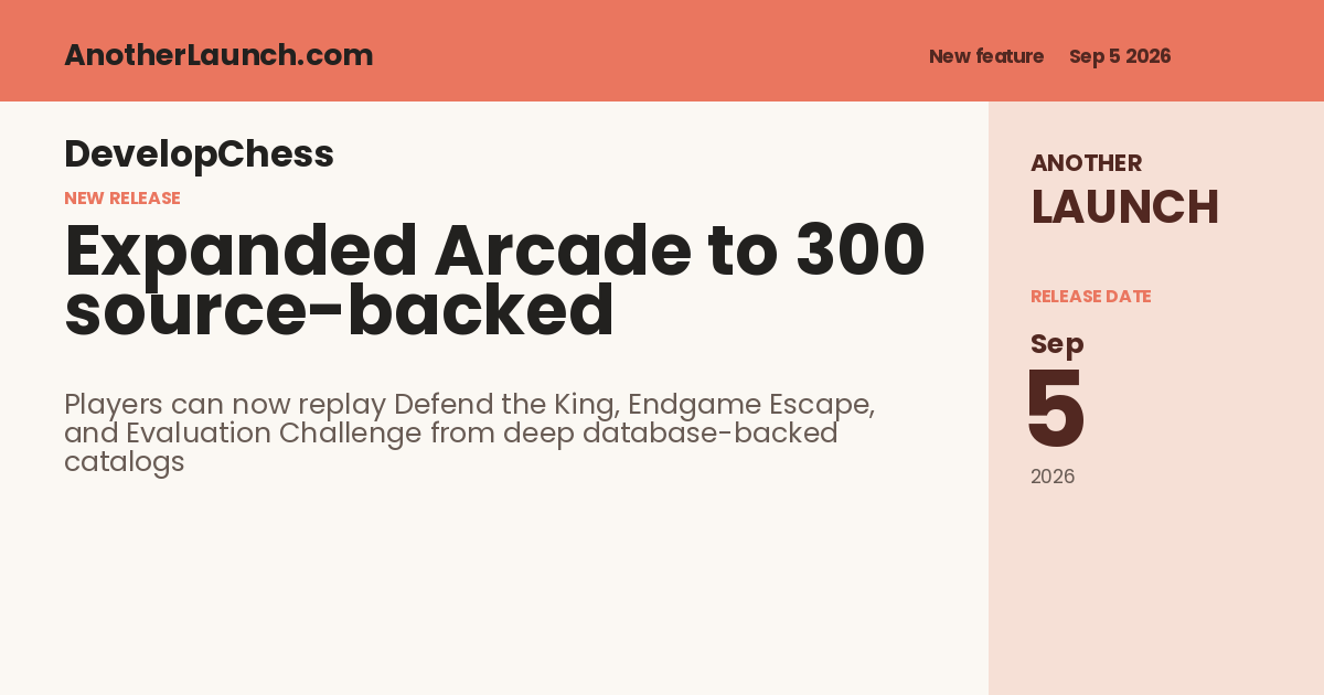 Share artwork for Expanded Arcade to 300 source-backed challenges