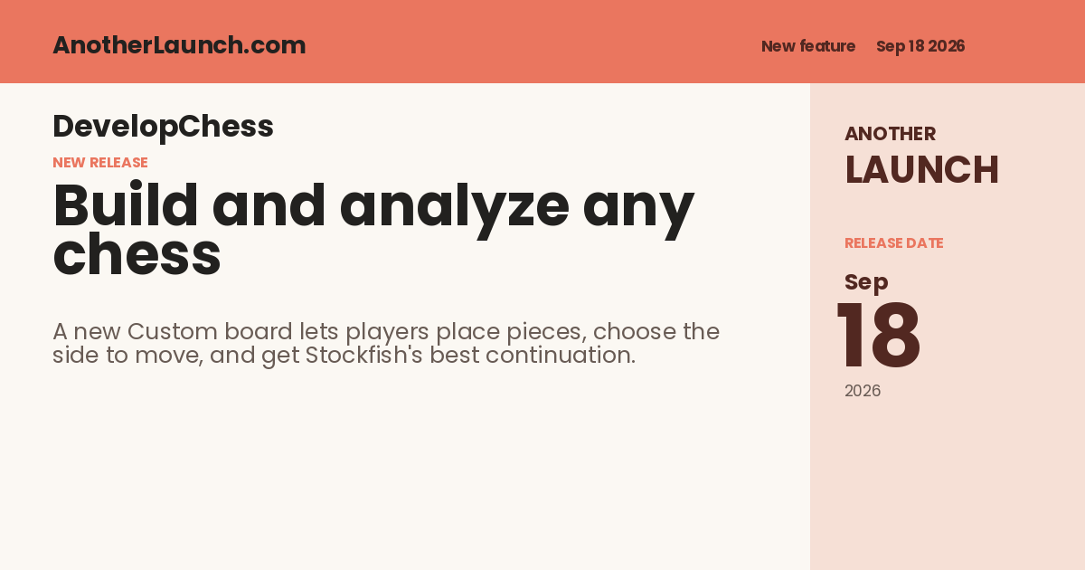 Share artwork for Build and analyze any chess position