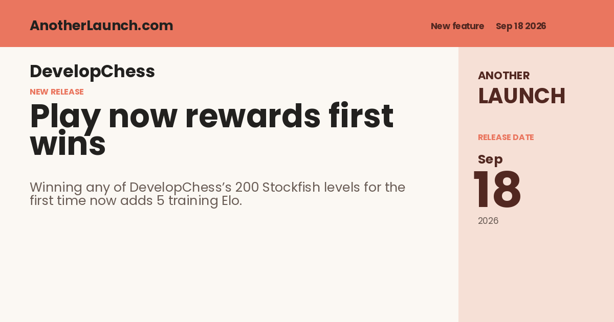 Share artwork for Play now rewards first wins with Elo