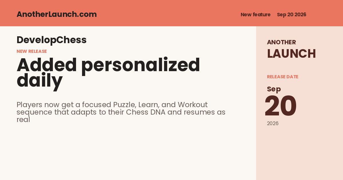 Share artwork for Added personalized daily training plans