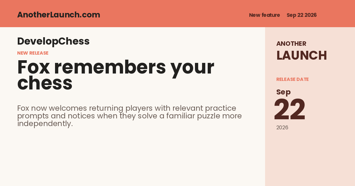 Share artwork for Fox remembers your chess practice