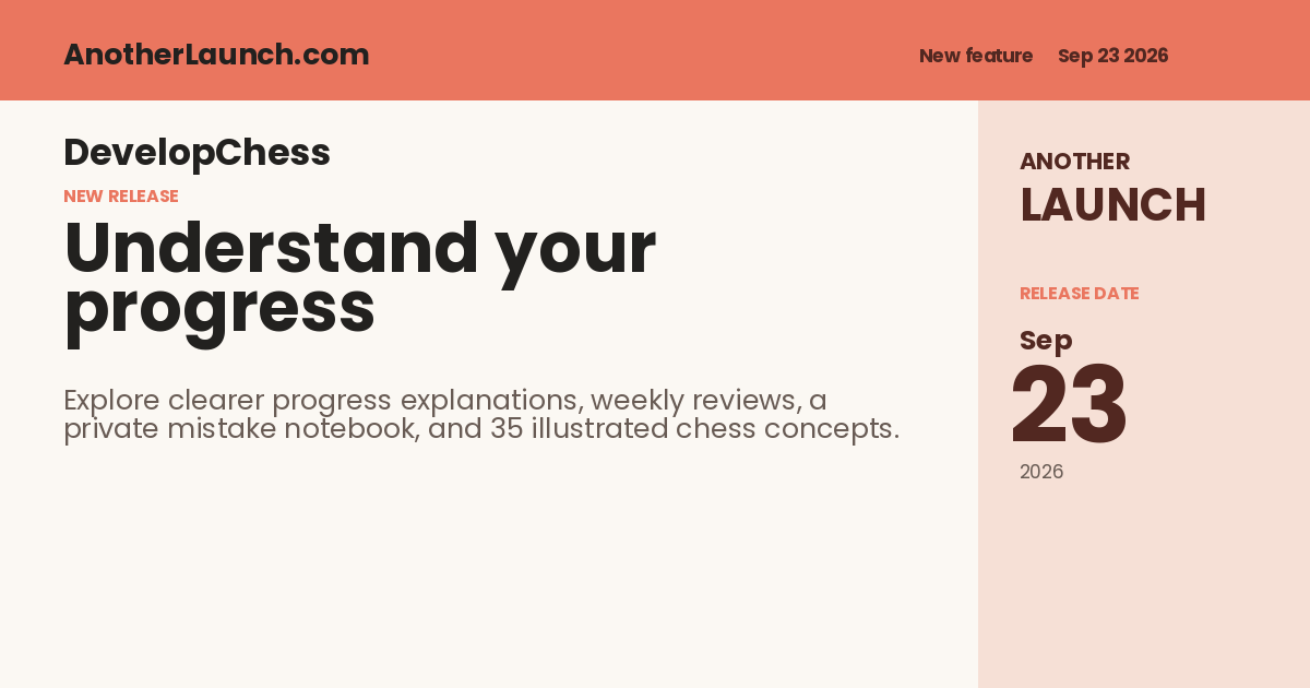 Share artwork for Understand your progress and revisit your chess mistakes