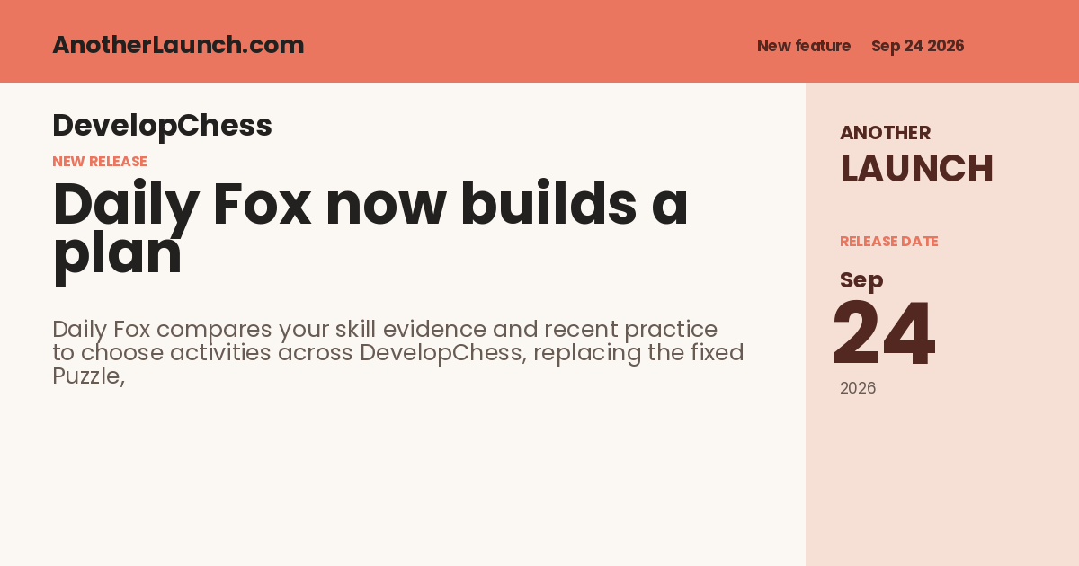 Share artwork for Daily Fox now builds a plan around your practice