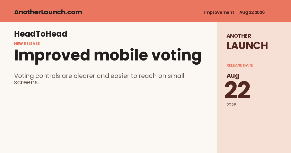 Share artwork for Improved mobile voting