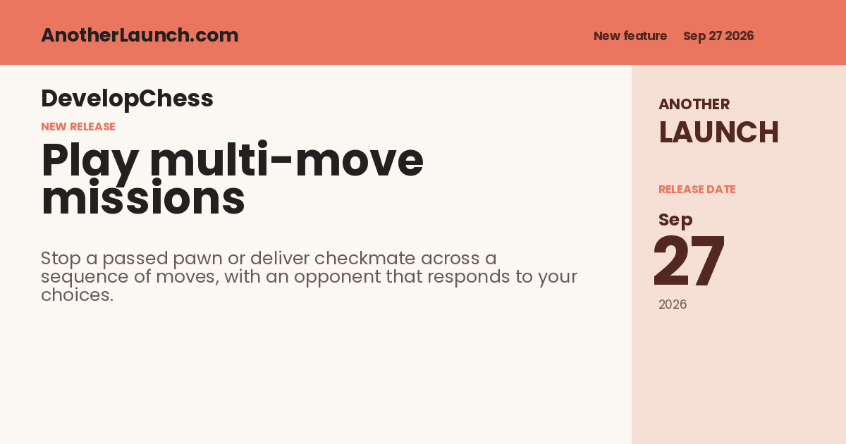 Share artwork for Play multi-move missions in Arcade