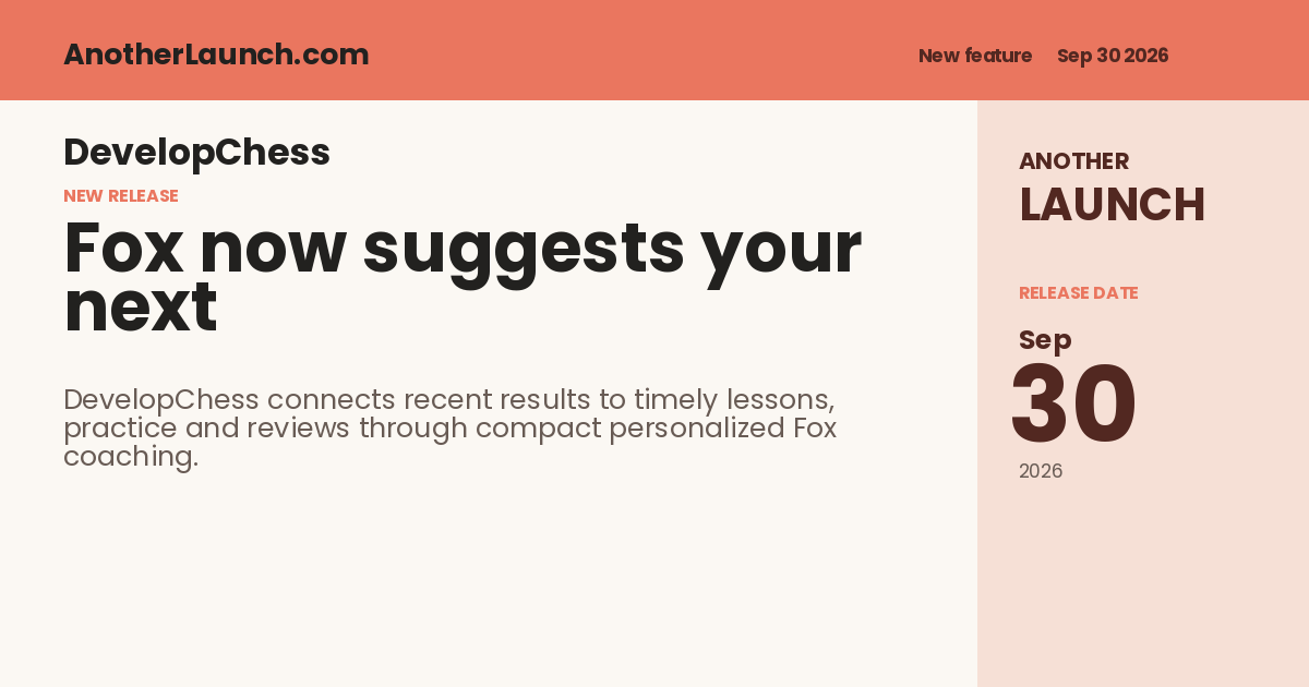 Share artwork for Fox now suggests your next useful practice step