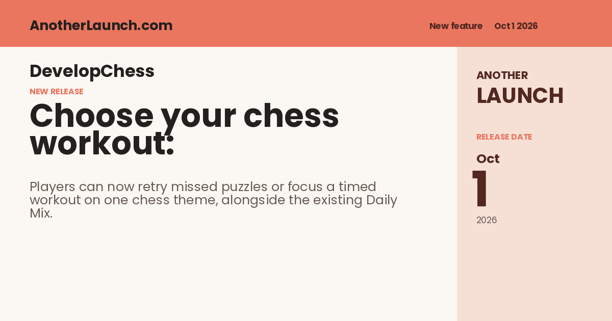 Share artwork for Choose your chess workout: Daily Mix, Mistakes, or Themes
