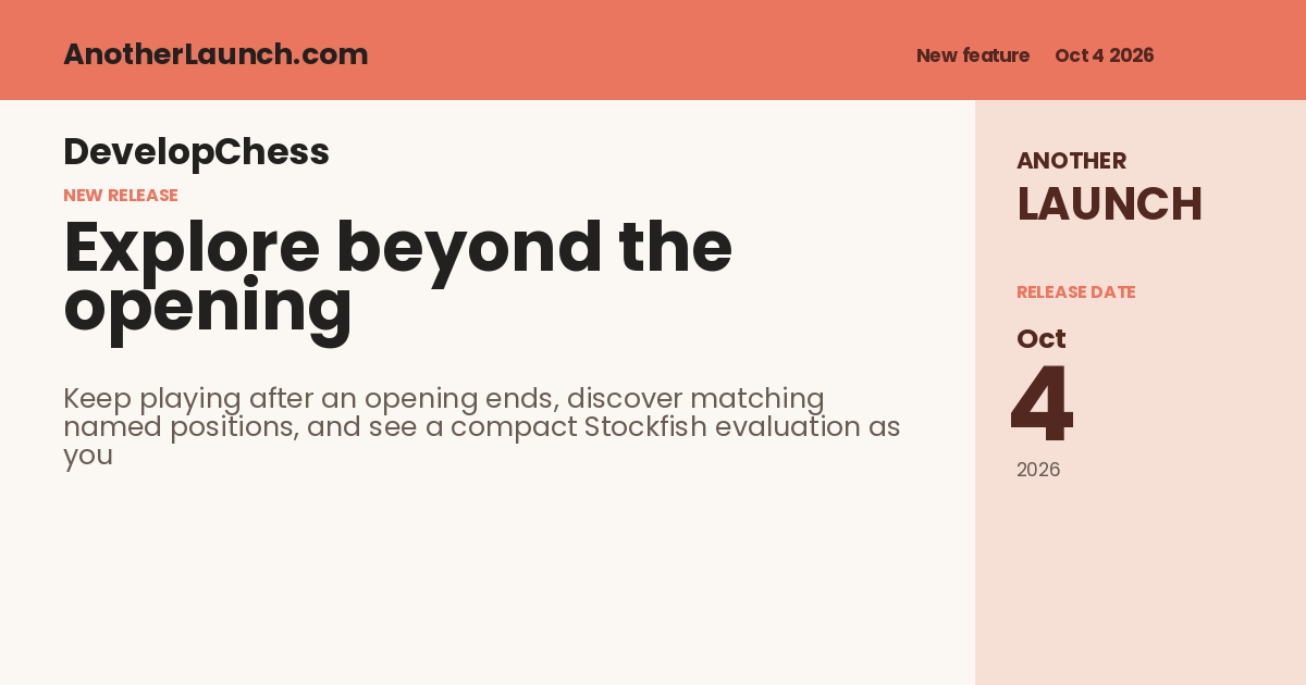 Share artwork for Explore beyond the opening with live analysis