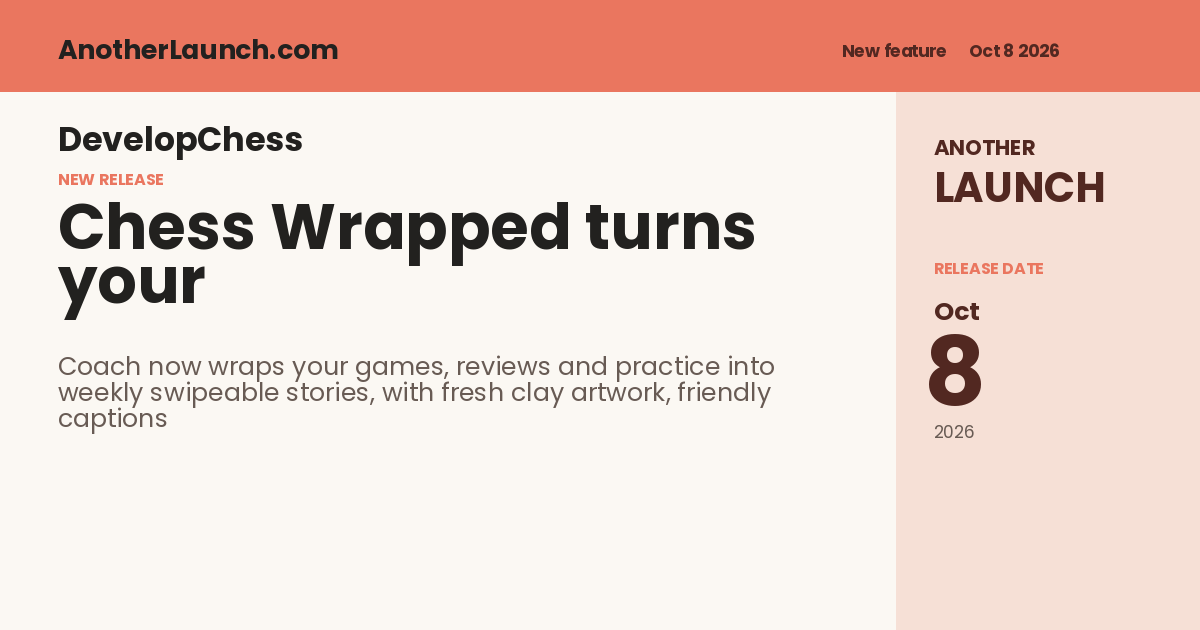 Share artwork for Chess Wrapped turns your week into shareable chess stories