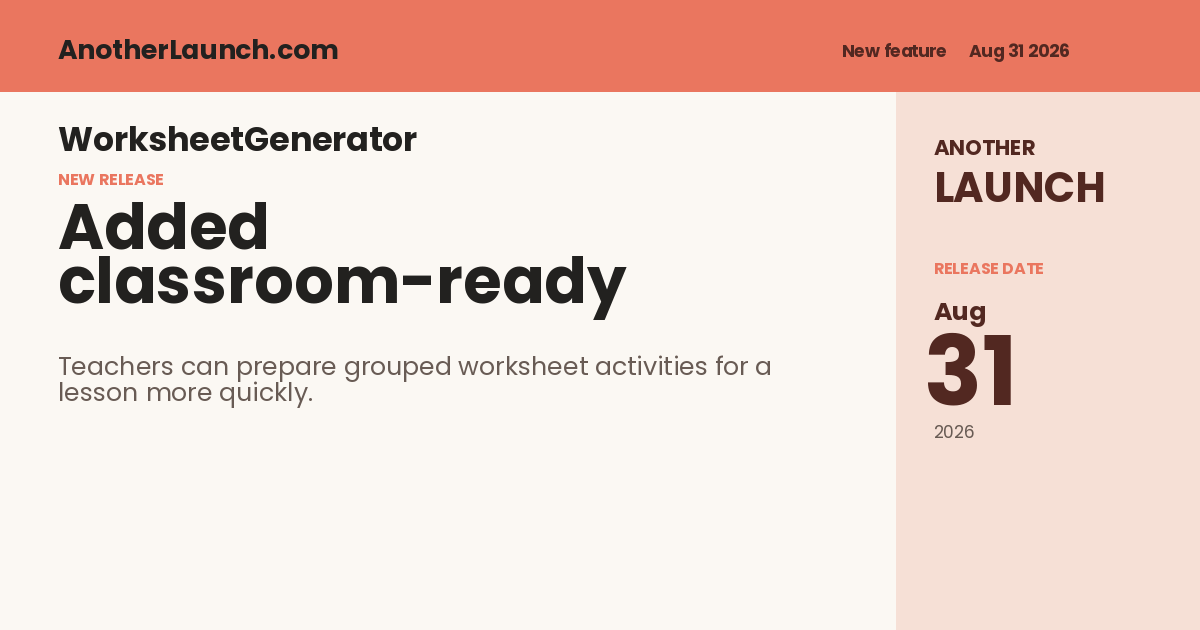 Share artwork for Added classroom-ready worksheet packs